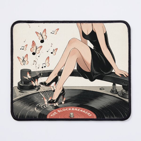 Item preview, Vintage Vinyl Record Turntable Retro Pop Art designed and sold by Hen-C-Art.
