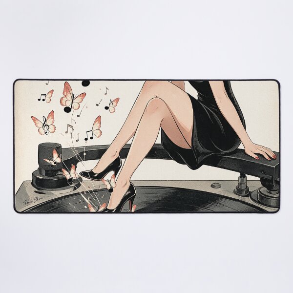 Item preview, Vintage Vinyl Record Turntable Retro Pop Art designed and sold by Hen-C-Art.