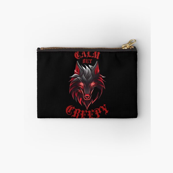 Item preview, Calm But Creepy Red Eyes Wolf Gothic Streetwear designed and sold by VNDL Gear.