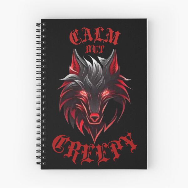 Item preview, Calm But Creepy Red Eyes Wolf Gothic Streetwear designed and sold by VNDL Gear.