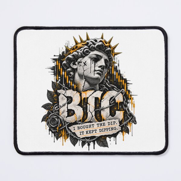 Item preview, BTC I Bought The Dip Classical Greek Statue Candlestick Art designed and sold by zzz888.