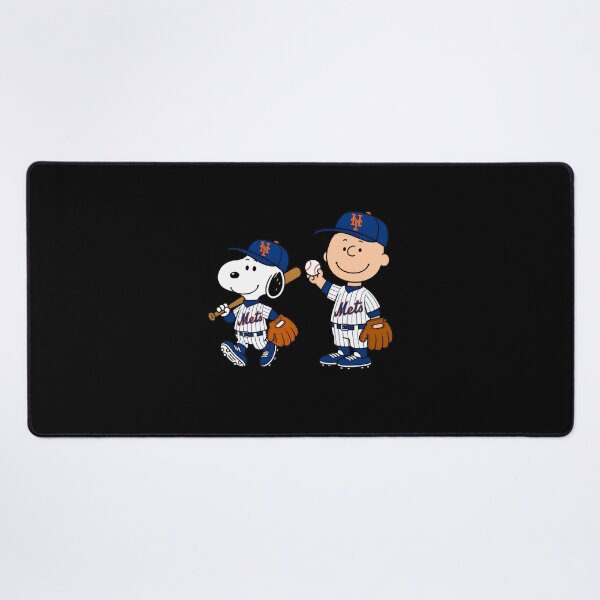 Item preview, Snoopy & Charlie Brown Mets Baseball designed and sold by SunsetHillside.