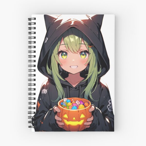 Item preview, Halloween Anime Cat Girl Pumpkin Candy Kawaii Spooky Season designed and sold by AnimDream .