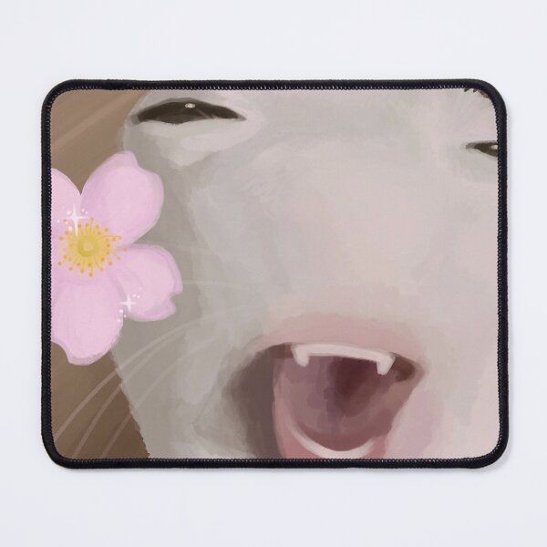 Item preview, Happy Cat Meme w/ Flower designed and sold by OricnsBelt.