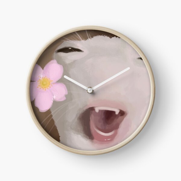 Item preview, Happy Cat Meme w/ Flower designed and sold by OricnsBelt.