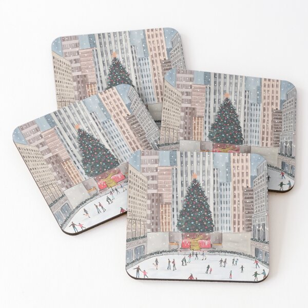 Item preview, Rockefeller Center Christmas Print – NYC Ice Skating  designed and sold by POSTERIOCREW.