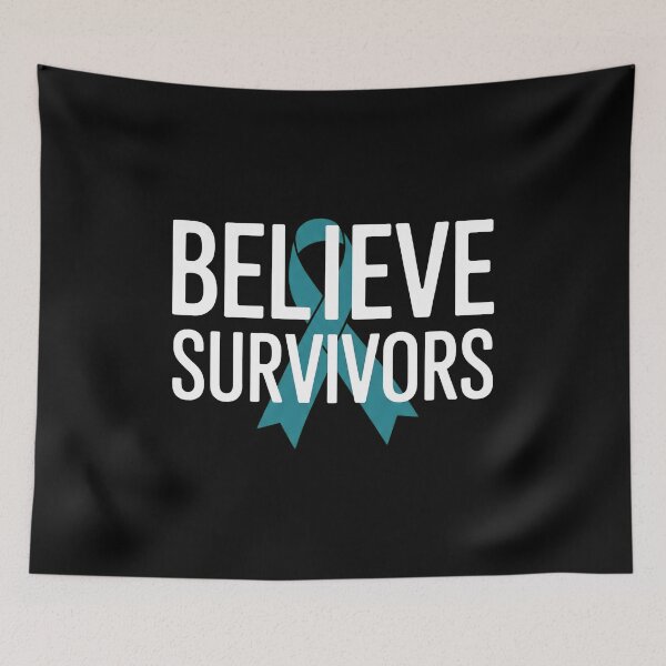 Item preview, Believe Survivorss Teal Ribbon Awareness  designed and sold by Richcameroart.