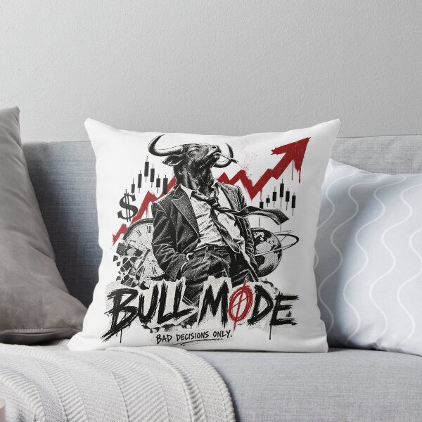 Item preview, Bull Mode Bad Decisions Only Stock Market Trader Bullish Art designed and sold by zzz888.