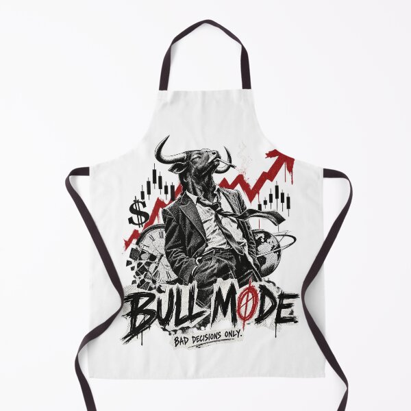 Item preview, Bull Mode Bad Decisions Only Stock Market Trader Bullish Art designed and sold by zzz888.