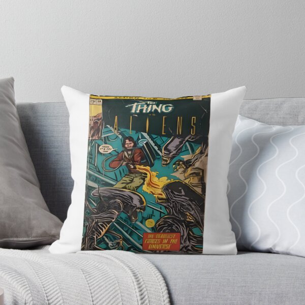 Item preview, The Thing vs Aliens Fan Art Comic Cover Illustration designed and sold by strawberry trampoline.