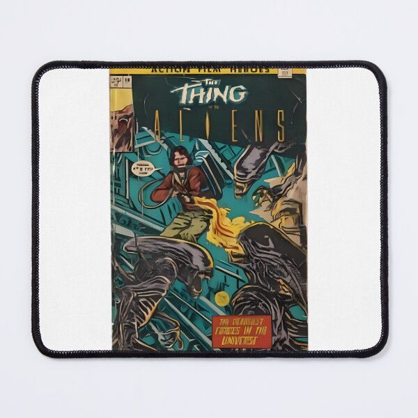 Item preview, The Thing vs Aliens Fan Art Comic Cover Illustration designed and sold by strawberry trampoline.