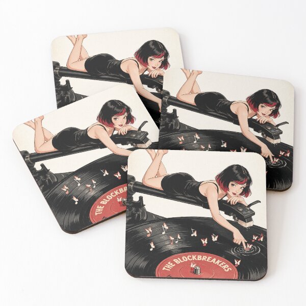 Item preview, Vintage Turntable Tonearm Vinyl Record Anime Pop Art designed and sold by Hen-C-Art.