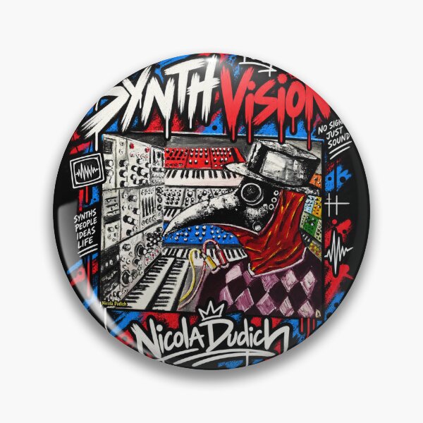 Item preview, Synth Vision – Electronic Music Studio Graffiti Art designed and sold by NicolaDudich.