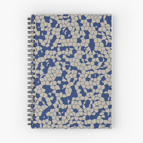 Item preview, Mosaic Camouflage Stained Glass Patterns in Blue on Gray designed and sold by ShopieHome.