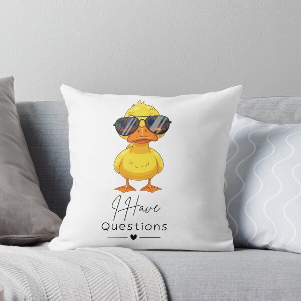 Item preview, I Have Questions Sunglasses Duck Design designed and sold by FlareCraftStudio.