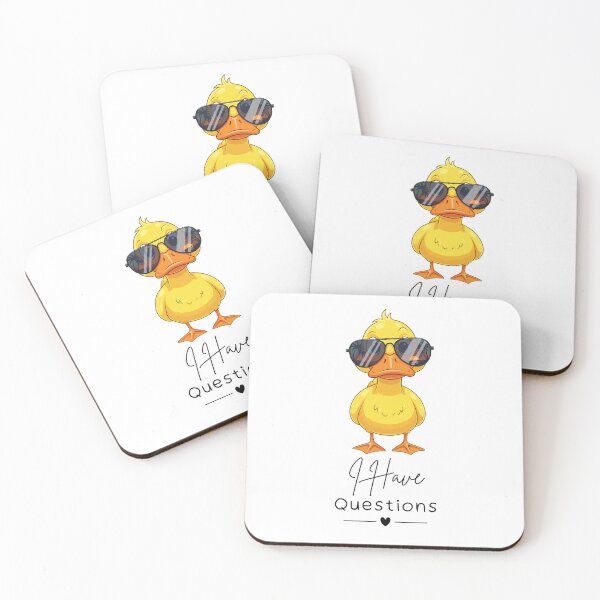 Item preview, I Have Questions Sunglasses Duck Design designed and sold by FlareCraftStudio.