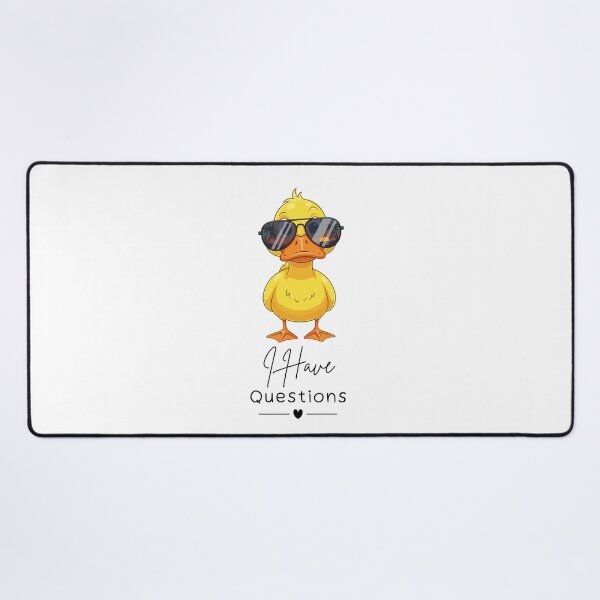 Item preview, I Have Questions Sunglasses Duck Design designed and sold by FlareCraftStudio.