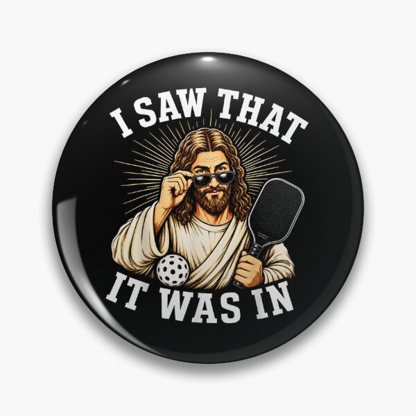 Item preview, I Saw that It was in Funny Jesus Pickleball with Sunglasses designed and sold by ALICIAxGONZALEZ.