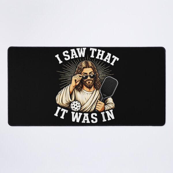 Item preview, I Saw that It was in Funny Jesus Pickleball with Sunglasses designed and sold by ALICIAxGONZALEZ.