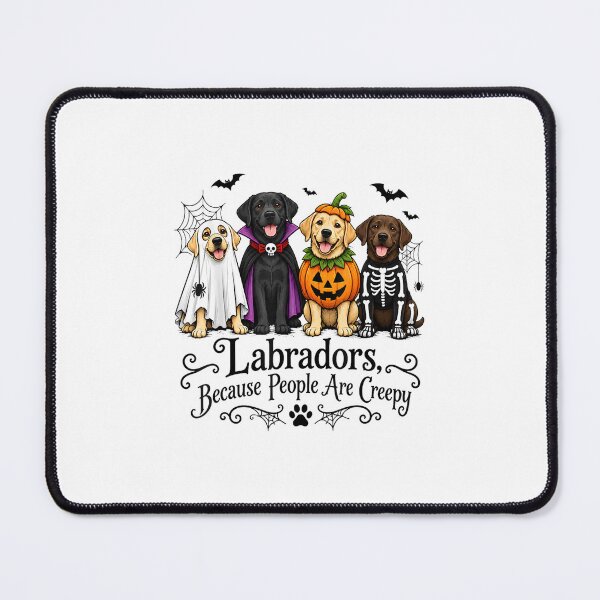 Item preview, Labradors Because People are Creepy Halloween Dogs designed and sold by HarinDonreka.