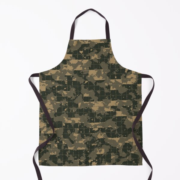 Item preview, Military Camo Mosaic Tiles Patterns in Green, Beige and Black designed and sold by ShopieHome.