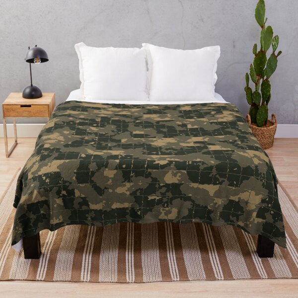 Item preview, Military Camo Mosaic Tiles Patterns in Green, Beige and Black designed and sold by ShopieHome.