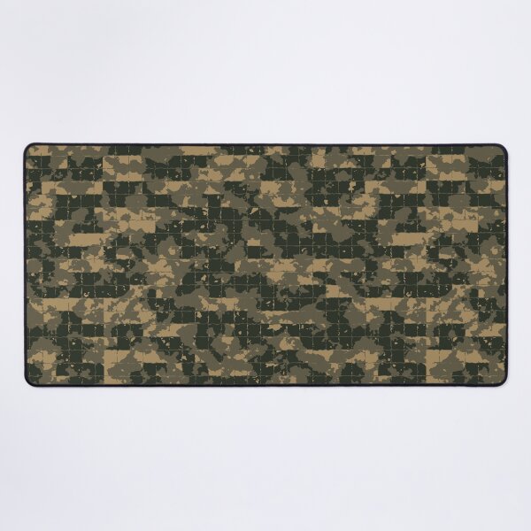 Item preview, Military Camo Mosaic Tiles Patterns in Green, Beige and Black designed and sold by ShopieHome.