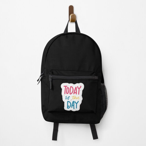 Item preview, Today Is The Day Cute Motivational Quote - Colorful Patch Sticker designed and sold by Frafri92.