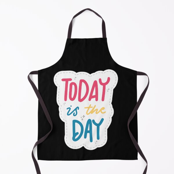 Item preview, Today Is The Day Cute Motivational Quote - Colorful Patch Sticker designed and sold by Frafri92.
