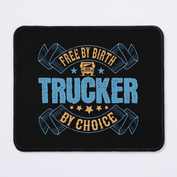 Item preview, Free By Birth Trucker By Choice Vintage Style Trucker Hat Design designed and sold by eliasmaroki.