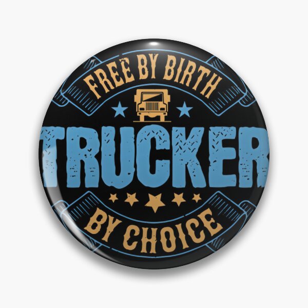 Item preview, Free By Birth Trucker By Choice Vintage Style Trucker Hat Design designed and sold by eliasmaroki.