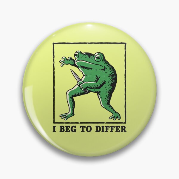 Item preview, I beg to differ funny frog designed and sold by Watersongnerd.