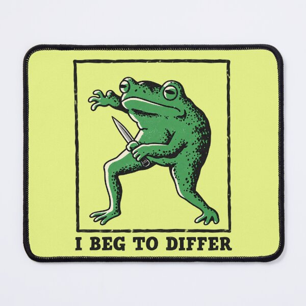 Item preview, I beg to differ funny frog designed and sold by Watersongnerd.