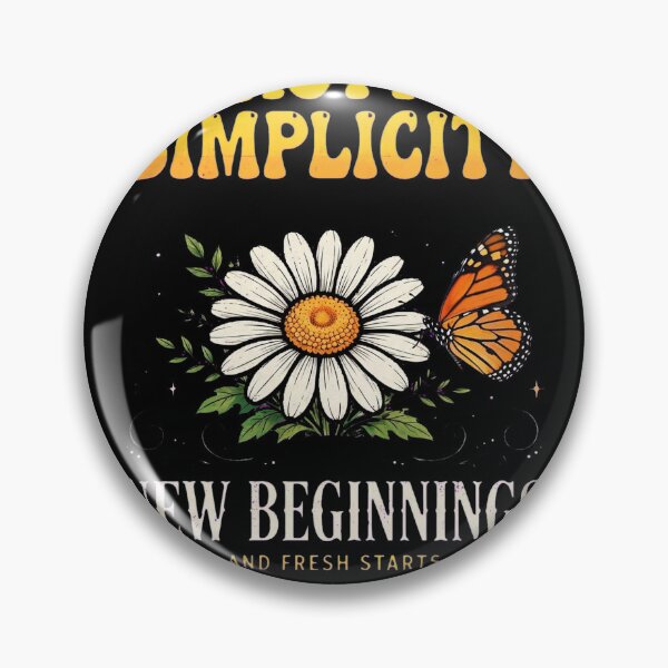 Item preview, Beauty In Simplicity New Beginnings Daisy Butterfly Quote Art designed and sold by Vibe-Vary.