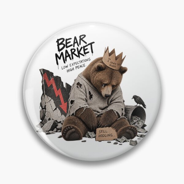 Item preview, Bear Market Low Expectations High Peace Still Hodling Crypto Art designed and sold by zzz888.