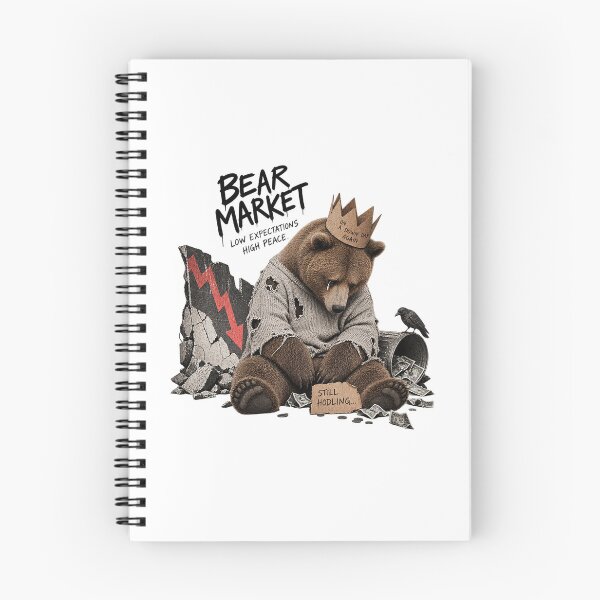 Item preview, Bear Market Low Expectations High Peace Still Hodling Crypto Art designed and sold by zzz888.