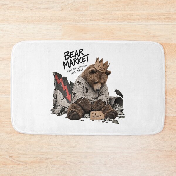 Item preview, Bear Market Low Expectations High Peace Still Hodling Crypto Art designed and sold by zzz888.