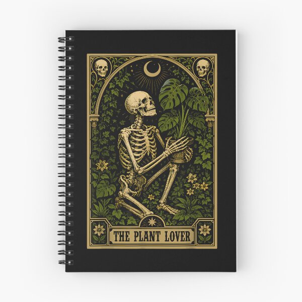 Item preview, Gardener Tarot Halloween Plant Lover Card Skeleton designed and sold by sonlehuyak.