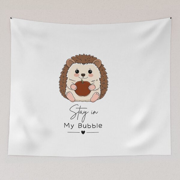Item preview, Stay in My Bubble Hedgehog Design designed and sold by FlareCraftStudio.