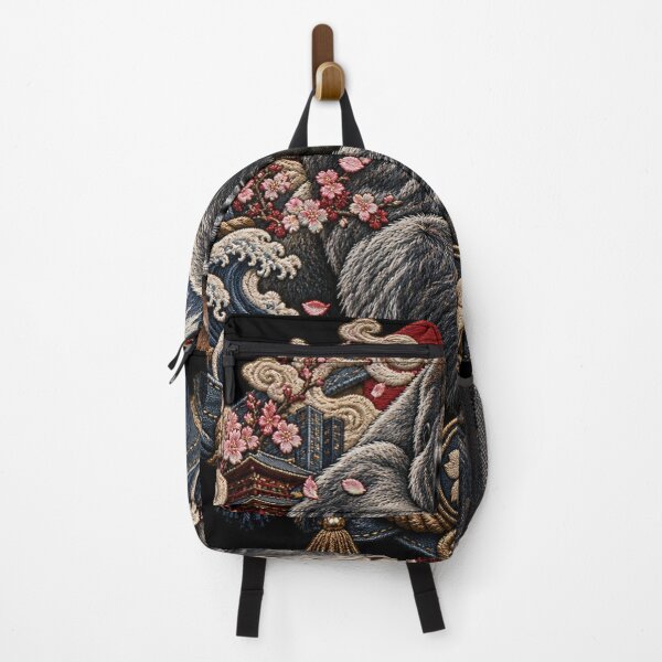 Item preview, Gorilla Embroidery Streetwear Art – Japanese Denim Style Silverback Design designed and sold by Emoji Emblems.