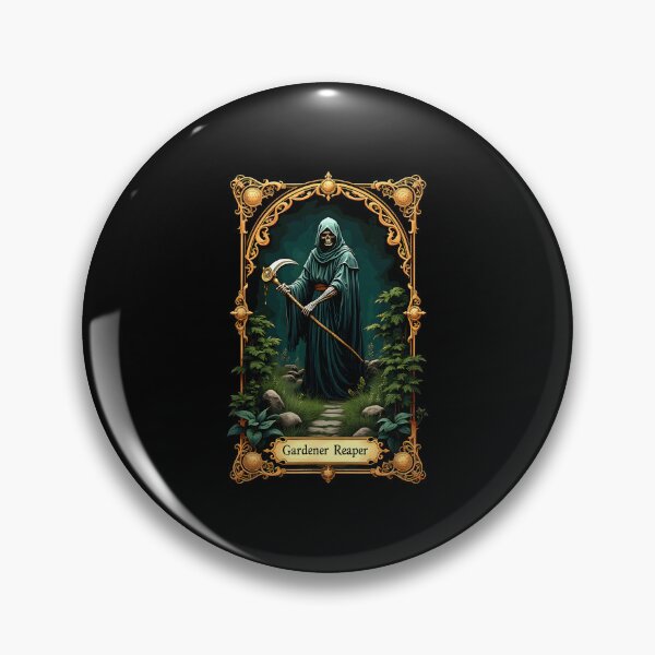 Artikelvorschau, Gardener Tarot Halloween Tarot Card Skeleton Gardener Reaper entworfen und verkauft von sonlehuyak.