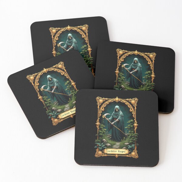 Item preview, Gardener Tarot Halloween Tarot Card Skeleton Gardener Reaper designed and sold by sonlehuyak.