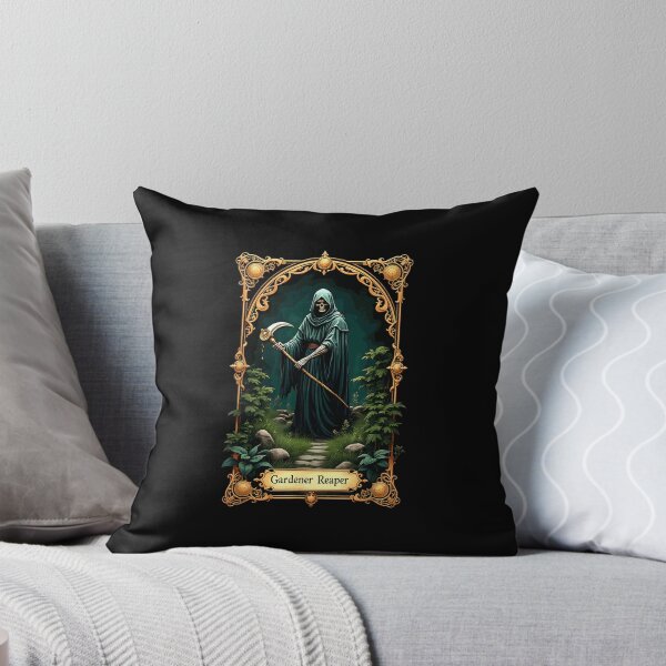 Item preview, Gardener Tarot Halloween Tarot Card Skeleton Gardener Reaper designed and sold by sonlehuyak.