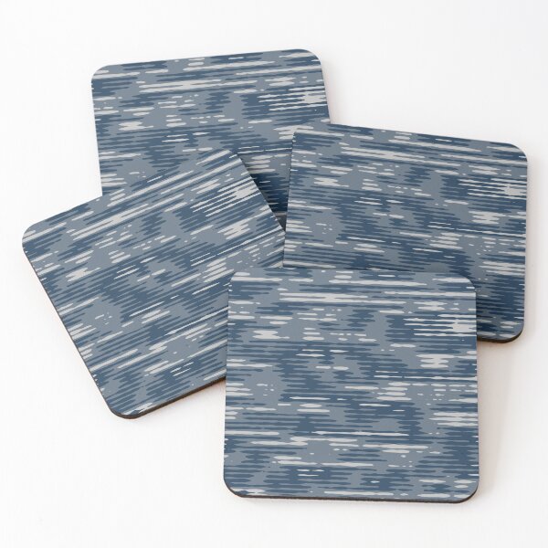 Item preview, Winter Camouflage Digital Lines Patterns in Blue Shades designed and sold by ShopieHome.