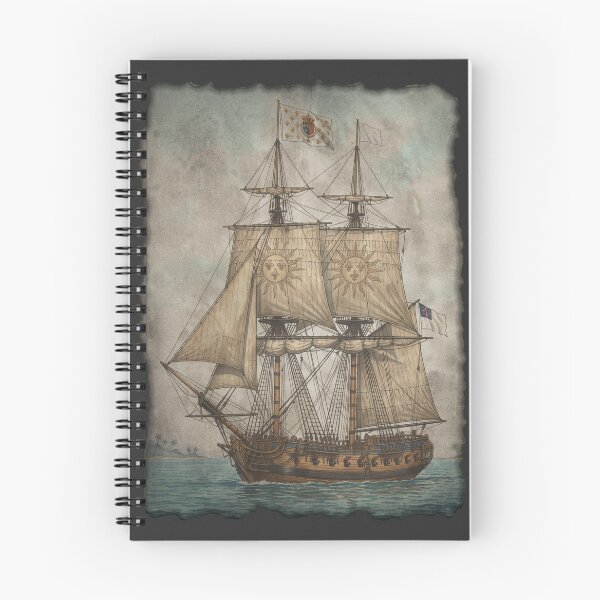 Item preview, Soleil Royal Brig: Bourbon French Navy Age of Sail Art designed and sold by FreiherrPK.
