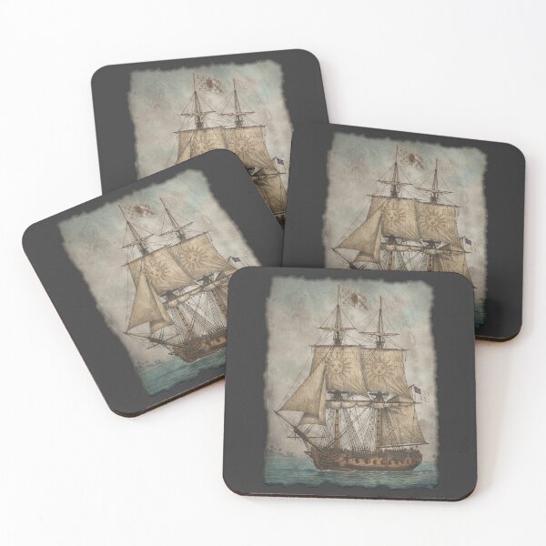 Item preview, Soleil Royal Brig: Bourbon French Navy Age of Sail Art designed and sold by FreiherrPK.