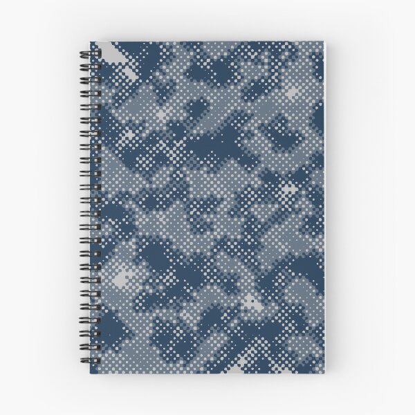 Item preview, Winter Camouflage Digital Dots Patterns in Blue Shades designed and sold by ShopieHome.