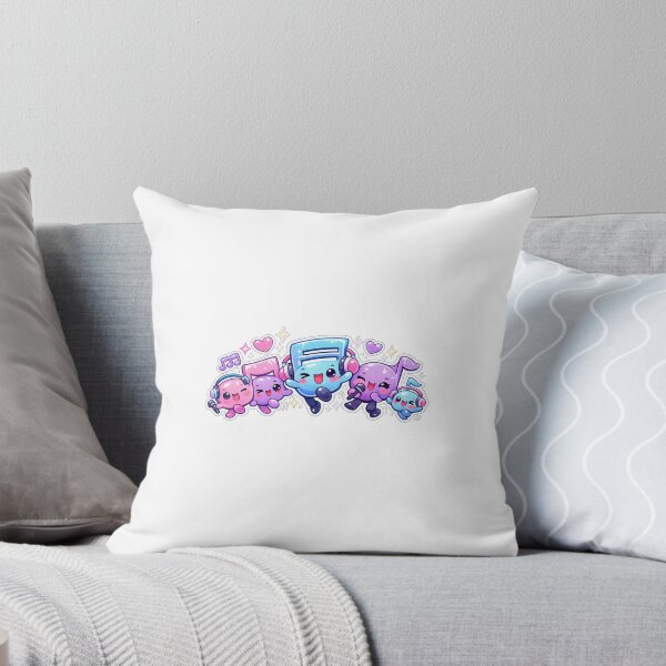 Item preview, Dancing Music Notes Kpop Sticker Kawaii Music Aesthetic for Gen Z Fans designed and sold by CutePrintCorner.