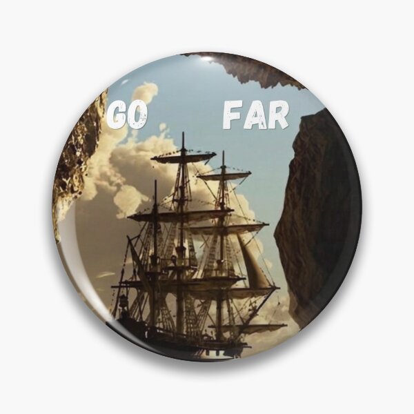 Item preview, Go Far Sailing Ship Voyage - Vintage Pirate Cave Adventure designed and sold by Farahsalama.