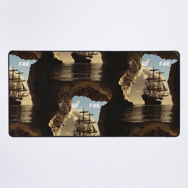 Item preview, Go Far Sailing Ship Voyage - Vintage Pirate Cave Adventure designed and sold by Farahsalama.